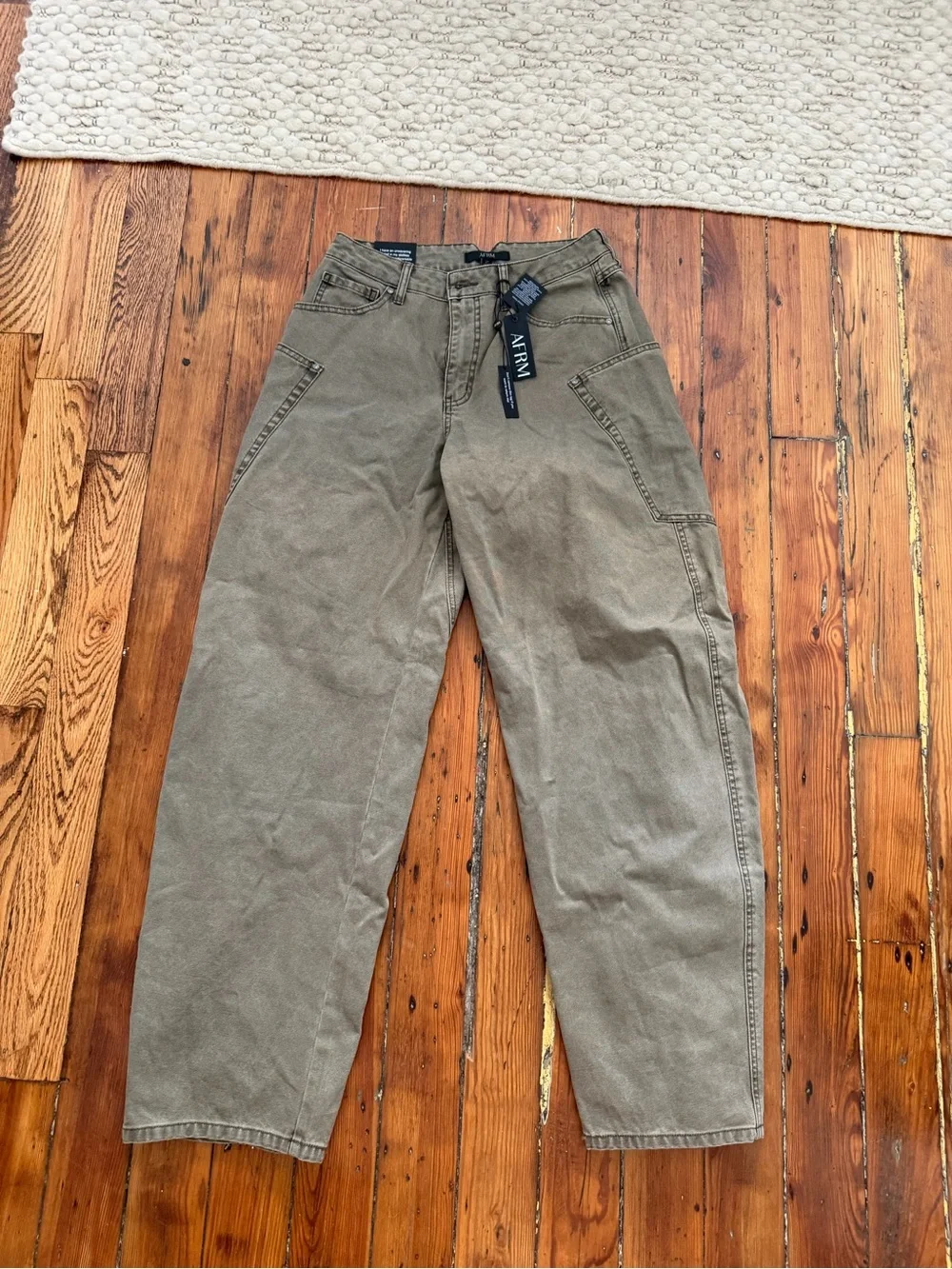 AFRM Bexley Barrel Pant - Olive Night